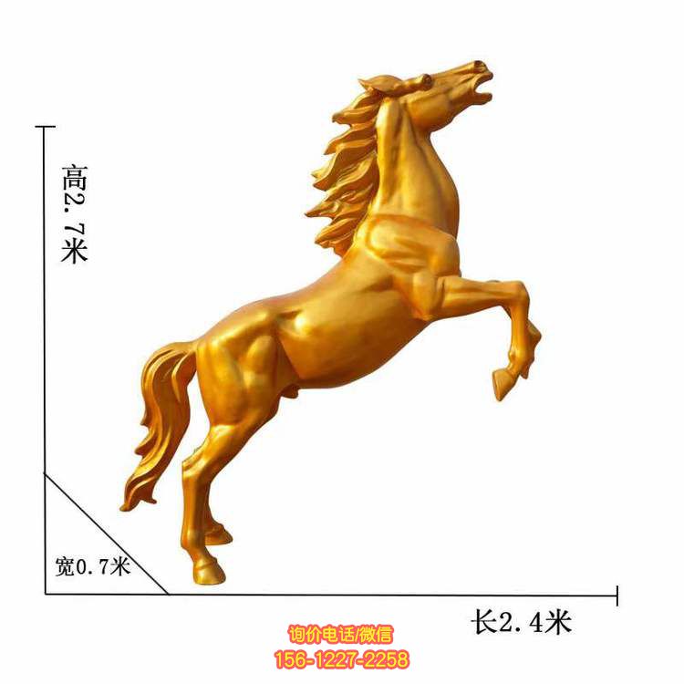 玻璃鋼奔馬雕塑：一款給人以活力和動力的藝術作品
