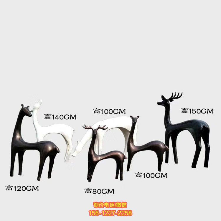 抽象動物雕塑，用玻璃鋼裝點廣場售樓部