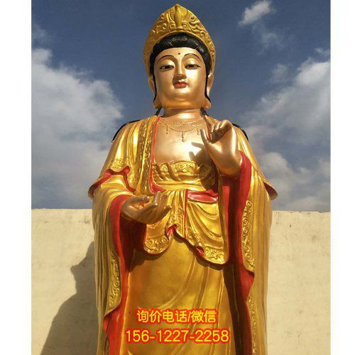 彩繪觀音雕塑，普照寺廟景區