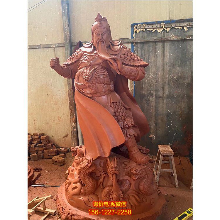 大型玻璃鋼關(guān)公雕塑鑄銅九龍關(guān)公雕像酒店武財(cái)神關(guān)公景觀擺件