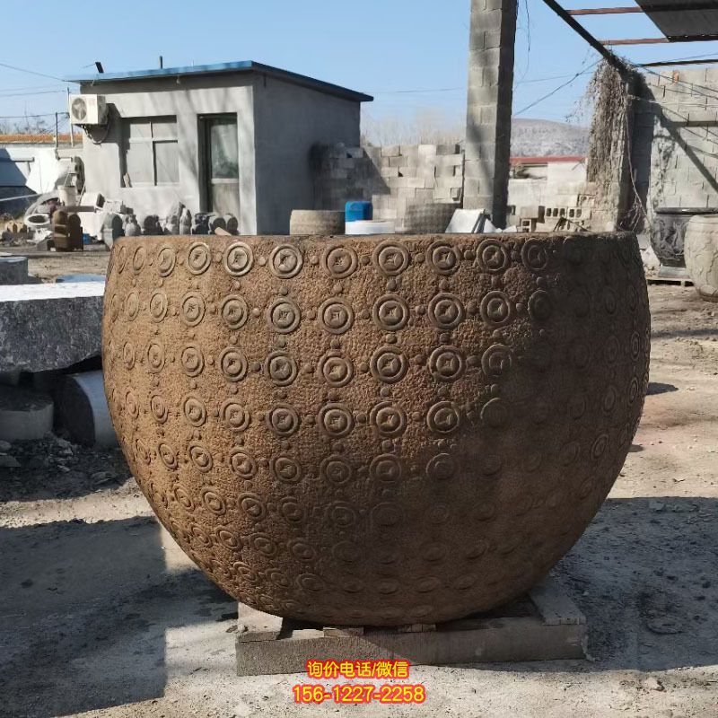 大理石石雕浮雕創意浮雕缸雕塑 大理石石雕浮雕創意浮雕缸雕塑