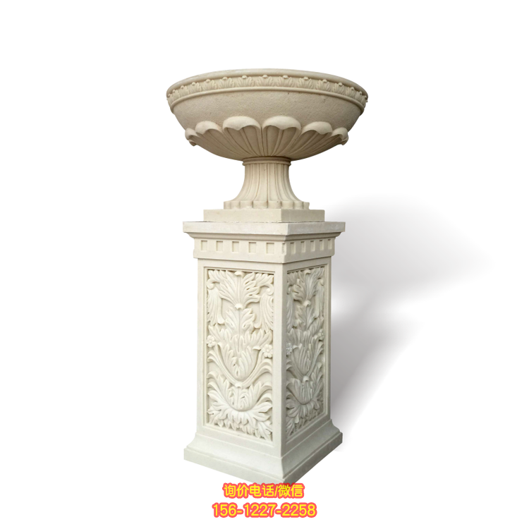 歐式花盆，砂巖石刻園林花盆