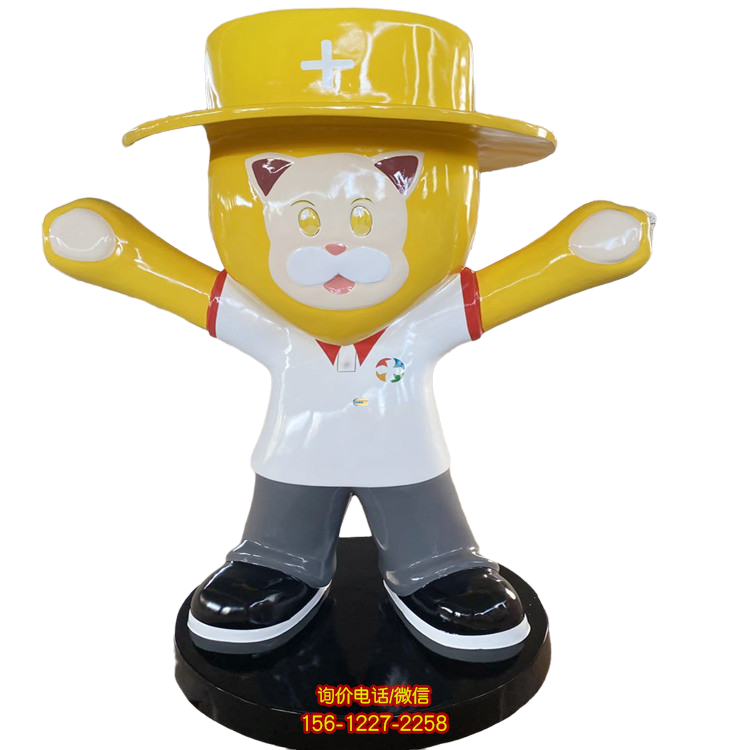 玻璃鋼卡通公仔，商超美陳卡通人物