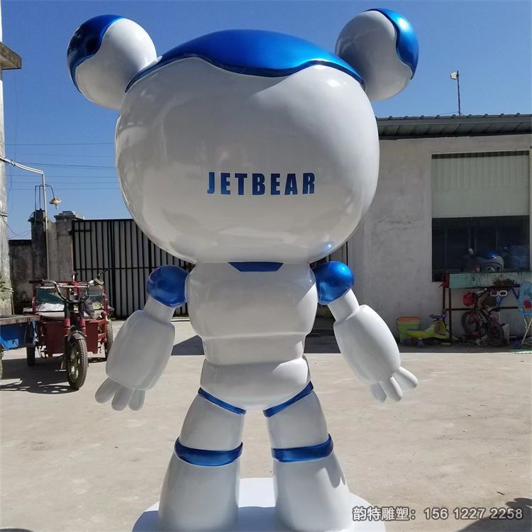 玻璃鋼機器人雕塑 一種現(xiàn)代科技和傳統(tǒng)文化的融合