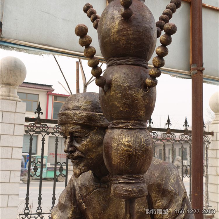賣(mài)糖葫蘆雕塑17