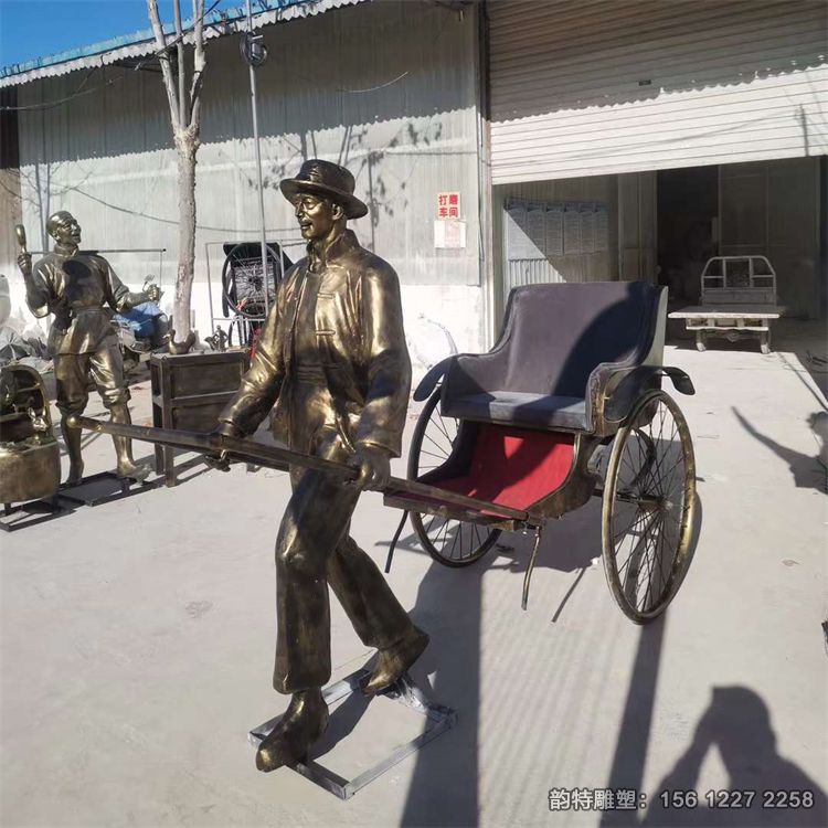 拉黃包車雕塑31 拉黃包車雕塑31