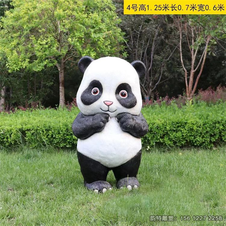 熊貓雕塑圖片大全 3D立體熊貓雕塑設計